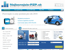 Tablet Screenshot of najlacnejsie-pzp.sk